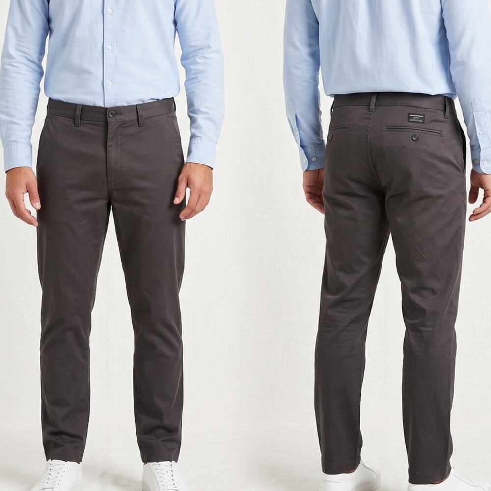 Banana Republic Mason Athletic Tapered Fit 33 x 30 Gray Pants Mens